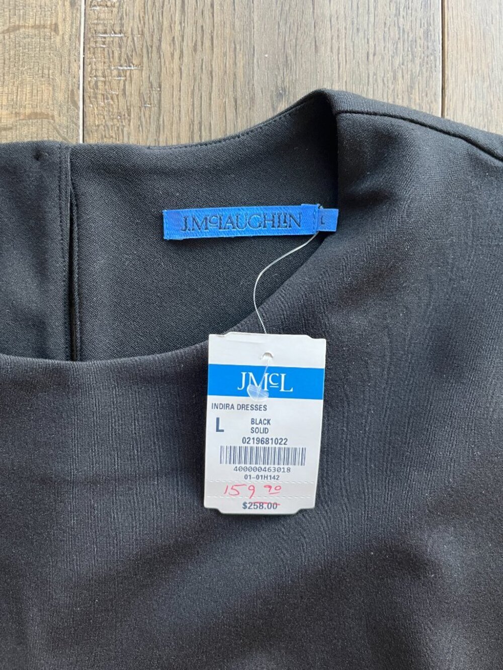 J.McLaughlin Indira Eyelet Dress NWT Black Size L Workwear Chic - Picture 4 of 8